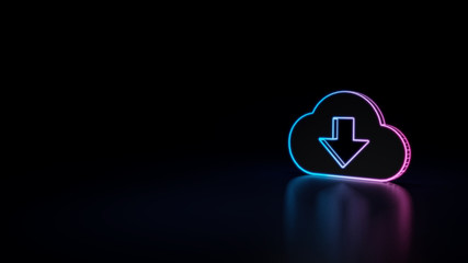 3d icon of download