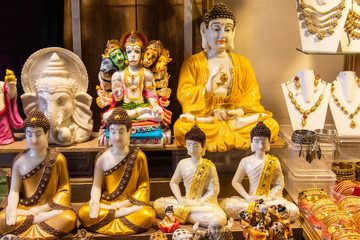 God buddha and god ganesh statue