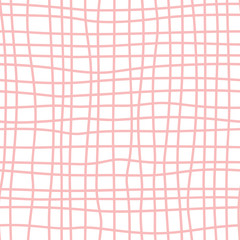 Pink lattice vector seamless pattern with geometric sieve surface. Good for wrapping paper texture, posters, backgrounds, greeting cards, fashion design print texture.