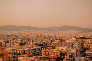 panoramic sunset view