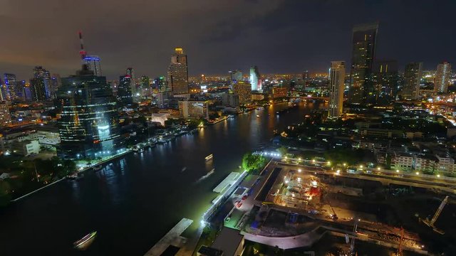 river at night Bangkok