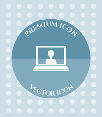 Laptop Icon for Web, Applications, Software & Graphic Designs.