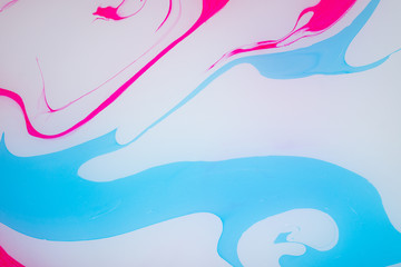 Abstract paint ink. Psychedelic background. Colorful spots on water surface.