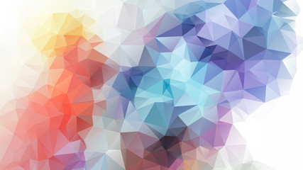 Abstract Color Polygon Background Design, Abstract Geometric Origami Style With Gradient