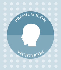 Human Head Icon for Web, Applications, Software & Graphic Designs.