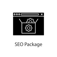 SEO packages glyph icon