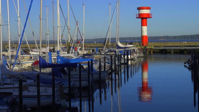 Eckernf&ouml;rde Lighthouse in late sunlight