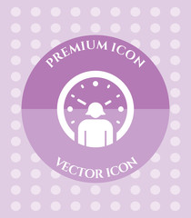Human Time Icon for Web, Applications, Software & Graphic Designs.