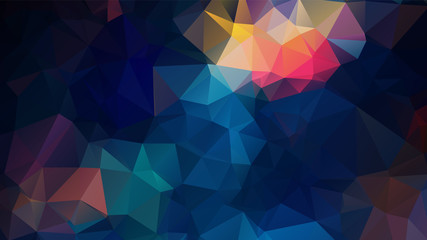 Abstract Color Polygon Background Design, Abstract Geometric Origami Style With Gradient