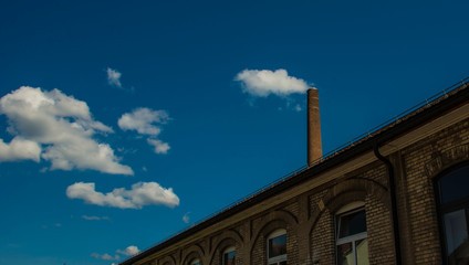 Fototapeta premium Wolke oder Rauch?
