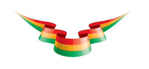 Bolivia flag, vector illustration on a white background.
