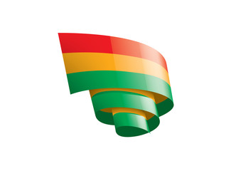 Bolivia flag, vector illustration on a white background.