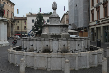 Central square of Rimini, Italy