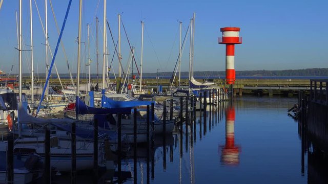 Eckernf&ouml;rde Lighthouse in late sunlight