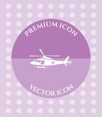 Helicopter Icon for Web, Applications, Software & Graphic Designs.