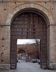 The Porta dei Pispini in the italian city Siena