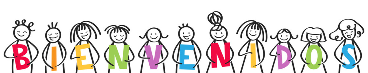 BIENVENIDOS, spanish kids saying welcome