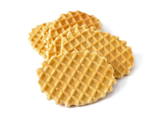 Oval waffle cookies