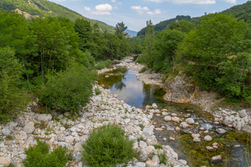 Ardeche river in Southern France