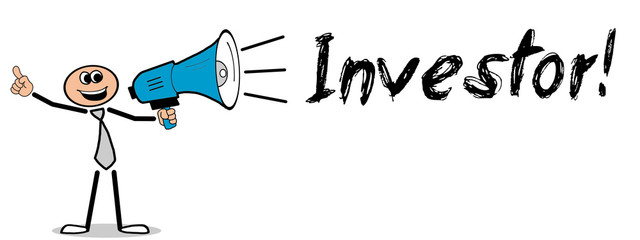 Investor! / Mann mit Megafon
