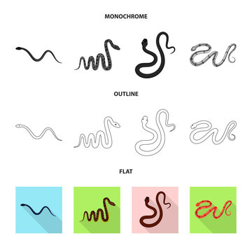 Isolated object of mammal and danger logo. Collection of mammal and medicine vector icon for stock.