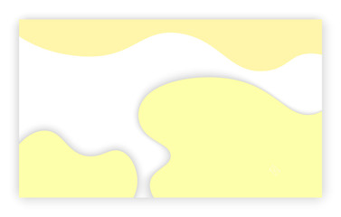 Design of web page vector, business banner abstraction. Background white and blue color, abstract formless shapes, creative theme for site or presentation. 3D paper