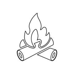 Fire icon. Element of fire guardfor mobile concept and web apps icon. Outline, thin line icon for website design and development, app development