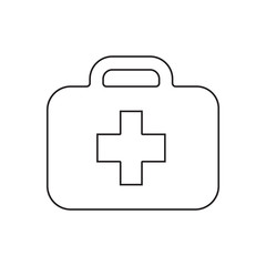first aid kit icon. Element of fire guardfor mobile concept and web apps icon. Outline, thin line icon for website design and development, app development