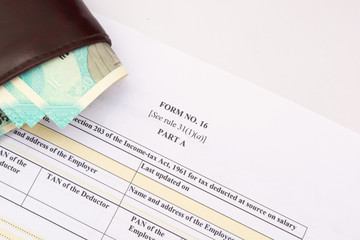 Form 16 a certificate an employer issues to employee when TDS is deducted by employer.