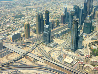 Naklejka na ściany i meble Architecture in Dubai. United Arab Emirates