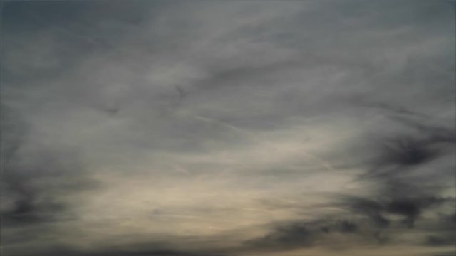 Time lapse of dark dramatic clouds