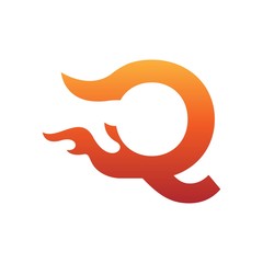 Letter Fire Logo  Illustration, Vector.