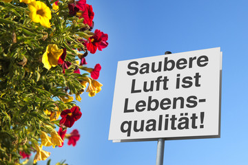 Saubere Luft ist Lebensqualität!,