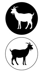 Goat for Butchery set vector eps 10