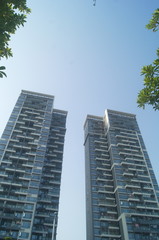 Obraz premium Shenzhen, China: residential architecture landscape