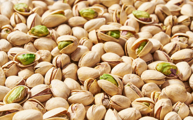 Pistachios  background   close-up, healty food