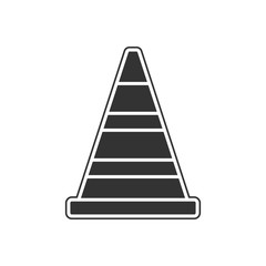 road cone icon. Element of navigation for mobile concept and web apps icon. Glyph, flat icon for website design and development, app development
