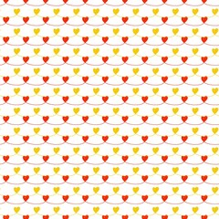 Heart seamless pattern.Colorful hearts.Packaging design for gift wrap. Abstract geometric modern background.   
