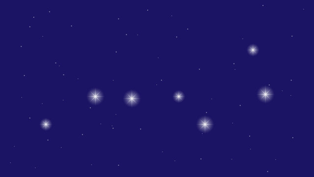 Constellation of Ursa Major vector design