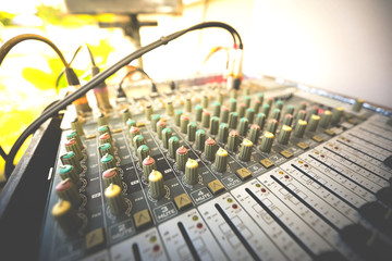 Mix audio controls.