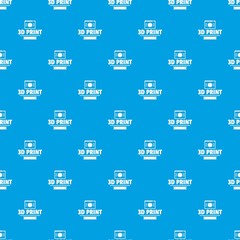 Material 3d printing pattern vector seamless blue repeat for any use