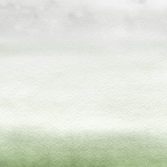 Green ink and watercolor textures on white paper background. Paint leaks and ombre effects. Hand painted abstract image. © artistmef