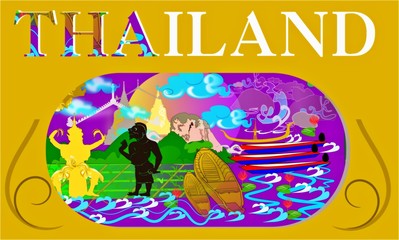Thailand Travel card design
