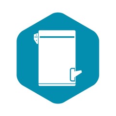 Trash can icon in simple style isolated on white background