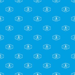 Plastic 3d printing pattern vector seamless blue repeat for any use