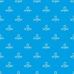 Production 3d printing pattern vector seamless blue repeat for any use