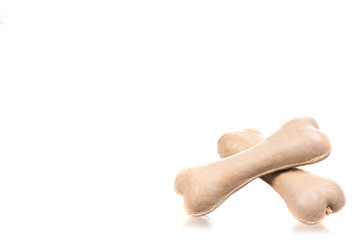 Fototapeta premium treat for dog bones on white background