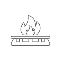 gas stove icon. Element of Oil for mobile concept and web apps icon. Outline, thin line icon for website design and development, app development