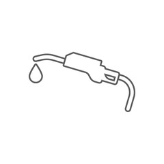 pistol refueling icon. Element of Oil for mobile concept and web apps icon. Outline, thin line icon for website design and development, app development