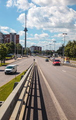Fototapeta na wymiar Vilnius,view from the viaduct